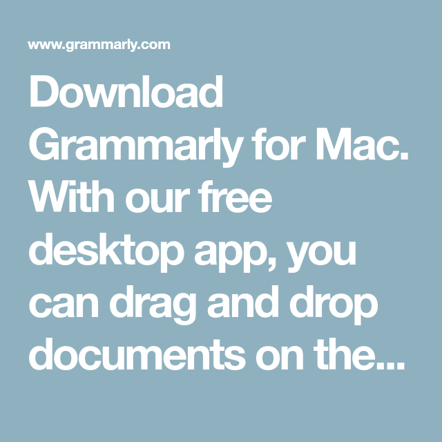 Free Download Grammarly For Mac